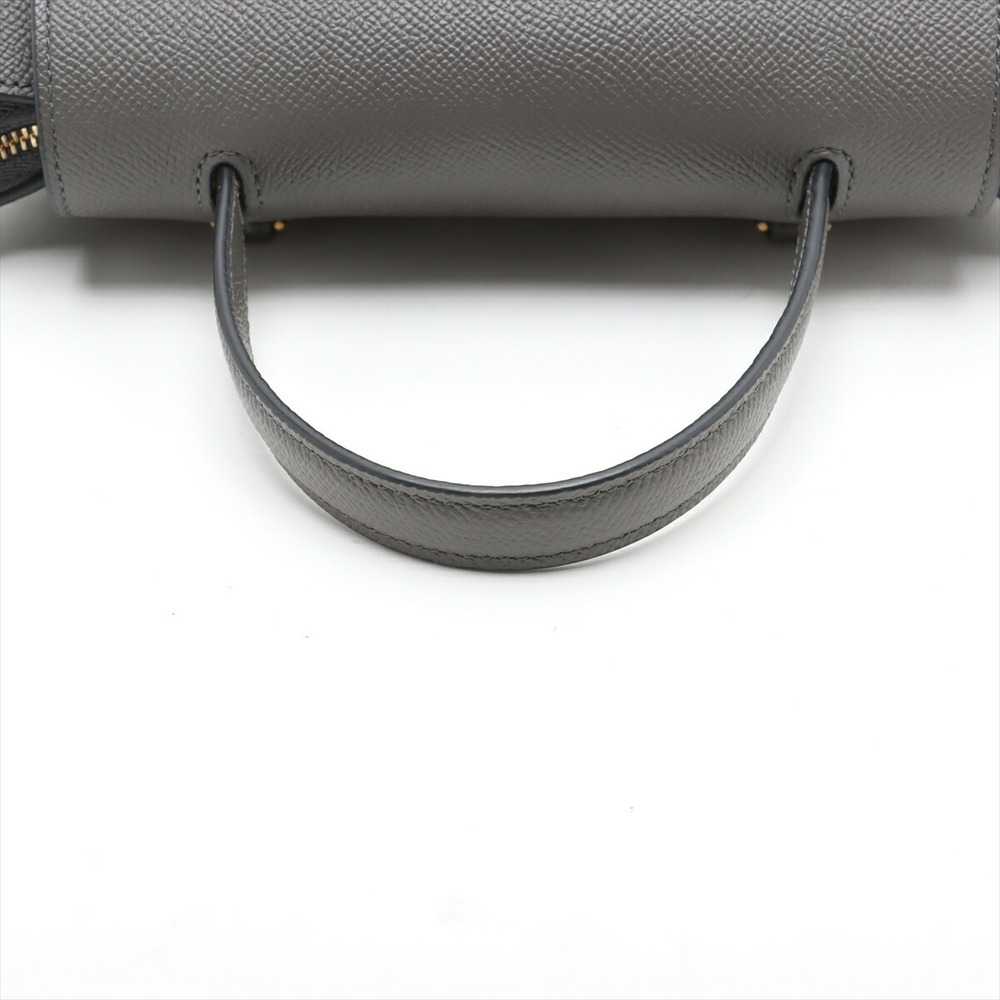 Celine Belt Bag Leather 2WAY Handbag Leather Handbag Gray - Picture 5 of 8